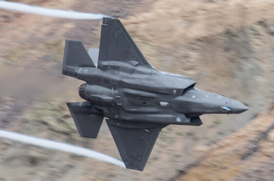 Air Force F35 low level Death Valley