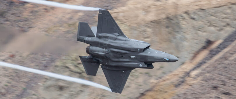 Air Force F35 low level Death Valley