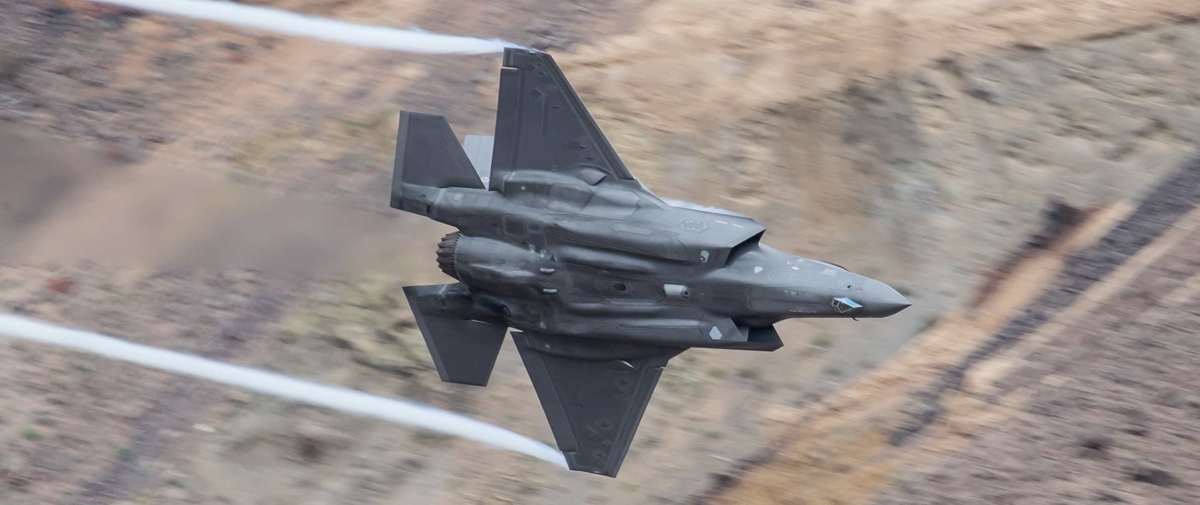 Air Force F35 low level Death Valley