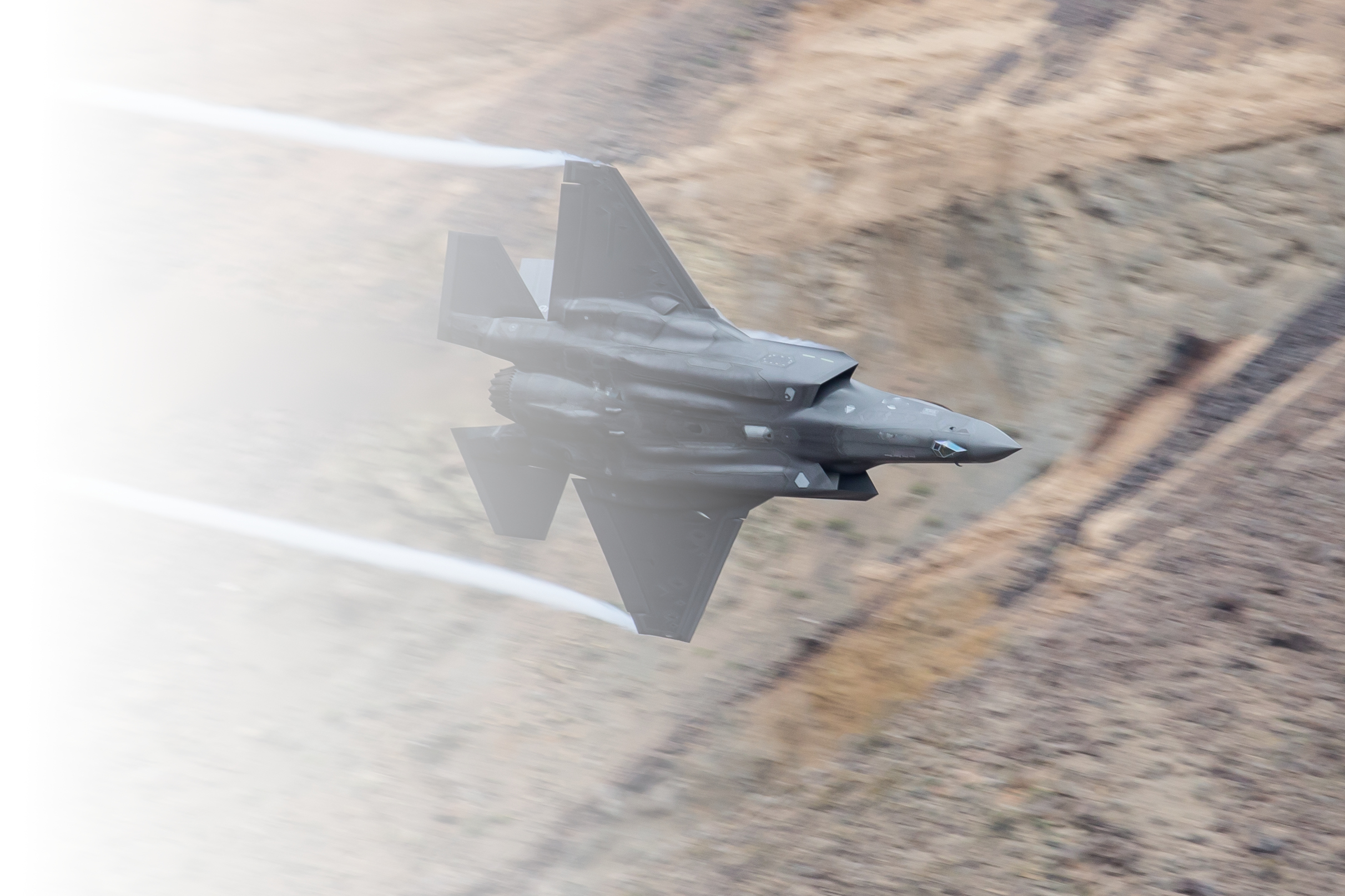 Air Force F35 low level Death Valley